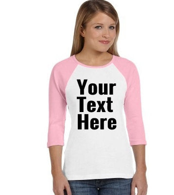 Custom Women's Raglan Tee