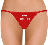 Thong - Custom Panties - Cute Panties- Cute underwear - Glitter panties - girlfriend gift - boyfriend gift - gifts for her -sexy gifts