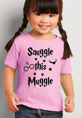 Snuggle This Muggle Tee - Potter Inspired Tee - Cute Toddler Tee- Baby Wizard - Harry Potter Inspired Tee - Harry Potter Inspired Gift  -tee