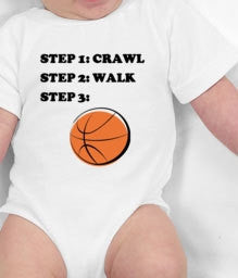 Basketball Steps Baby Bodysuit