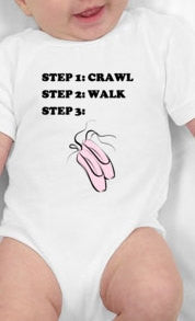 Dance Steps Baby bodysuit