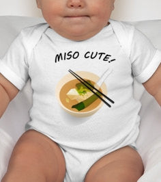 MISO CUTE - miso - miso cute baby tee - miso cute shirt - miso cute baby - cute baby gifts - newborn baby - baby gifts - unisex baby gifts