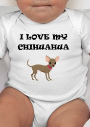 I love my chihuahua baby tee - Chihuahua - Chihuahua Gifts - Chihuahua Tshirt - Chihuahua Clothes - Chihuahua Clothing - Chihuahua baby gift