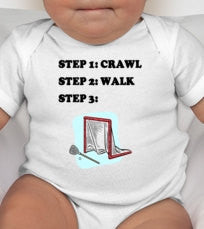 Lacrosse steps - Lax Baby - Lax Dad - Lax Mom - Lacrosse Dad - Lacrosse Mom - Lacrosse Baby - Lacrosse Coach - Coach Baby Shower - Baby Gift