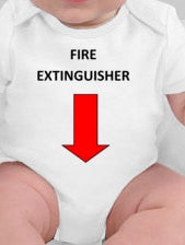 Fire Extinguisher baby bodysuit