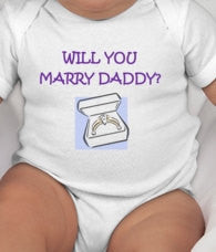 Will you marry daddy Baby tee is a cute and creative way to pop the question