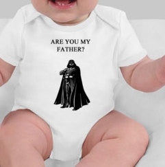 Are you my father baby tee darth vader bodysuit