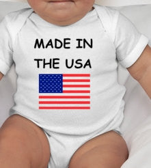 Made in the USA baby tee