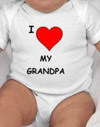 I love my grandpa or I love my grandma or tee - new grandpa gift - new grandma gift - new baby - pregnancy announcement - grandparents gifts
