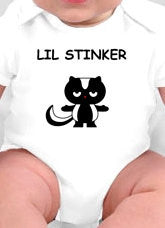 Lil Stinker - Cute baby clothes - Funny baby clothes - Funny baby shower gift - skunk tee - skunk gifts - little stinker - cute baby tee