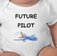 Future Pilot baby clothing - pilot baby gift - pilot dad - pilot grandpa - pilot uncle - pilot baby shower gift  - future pilot - baby pilot