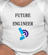 Future Engineer Baby  tee - daddy engineer - mommy engineer - engineer gift - engineer baby gift - engineer baby shower gift - engineers