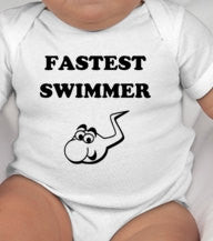 Fastest Swimmer baby tee - funny baby gifts - newborn gifts - baby shower gifts - funny baby shower gifts - unisex baby gifts - new baby