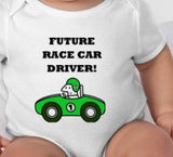 Future Race Car Driver Baby bodysuit tee