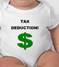 Tax Deduction Baby Tee Bodysuit - funny baby shower gift - accountant baby shower - cute baby shower gifts - tax deduction - cute and funny