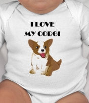 I love my Corgi Baby tee