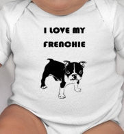 I love my Frenchie baby tee - frenchie dog - french bulldog - french bulldog baby tee - frenchies - frenchie gift - french bulldog baby