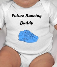 Future Running Buddy/Partner Baby tee - Running - Runner - Running Shirt - Running Mom - Running Dad - baby runner - runner dad - runner mom