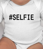 Selfie baby tee - selfie - new baby selfie - selfie prop - selfie props - new baby clothes - baby shower gifts - baby clothes - newborn baby
