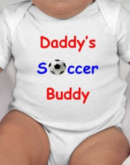 Daddys Soccer Buddy babysuit