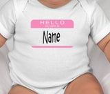 Hi My Name is Baby Bodysuit - newborn take home outfit - newborn photo prop - newborn girl take home outfit - newborn boy take home outfit