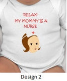 RELAX My mommy is a nurse - nurse baby shower - nurse baby - new baby - nurse mom - nurse mom gift - nurse mom new baby - nurse - nurse gift