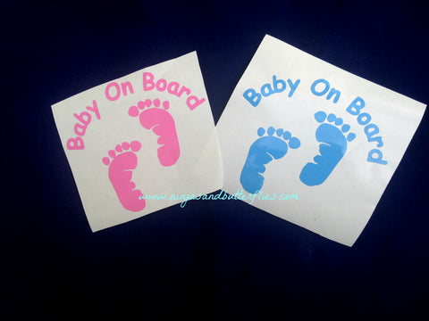 Baby On Board Car Window Decal - New mommy - new mom gift - new mom survival kit - new mom gifts