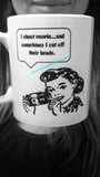 I shoot people..and sometimes I cut off their head mug - photographer gift - photographer mug - photography student - photography gifts -mug