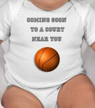 Basketball baby bodysuit