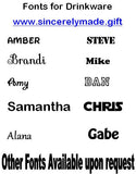 Personalized Water bottle - Work out gift - Name water bottle - Monogrammed water bottle - Boyfriend Gifts - gym - 24oz  bottle