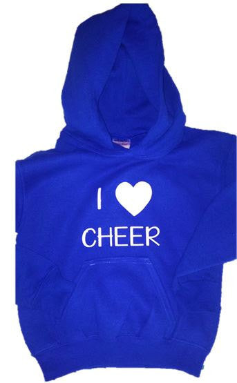 I Love Cheer Hoodie