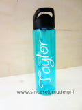 Personalized Water bottle - Work out gift - Name water bottle - Monogrammed water bottle - Boyfriend Gifts - gym - 24oz  bottle