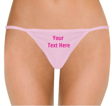 Thong - Custom Panties - Cute Panties- Cute underwear - Glitter pantie –  Sincerely Made