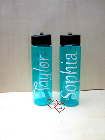 Personalized Water bottle - Work out gift - Name water bottle - Monogrammed water bottle - Boyfriend Gifts - gym - 24oz  bottle